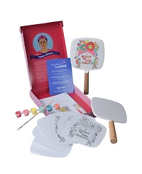 Kids Crafts Create Like Frida Self-Portrait Mirror Painting Craft Kit, Set of 16