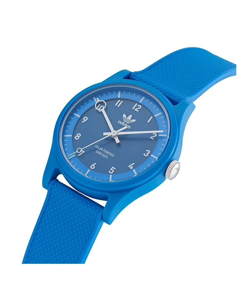adidas Unisex Solar Project One Blue Resin Strap Watch 39mm