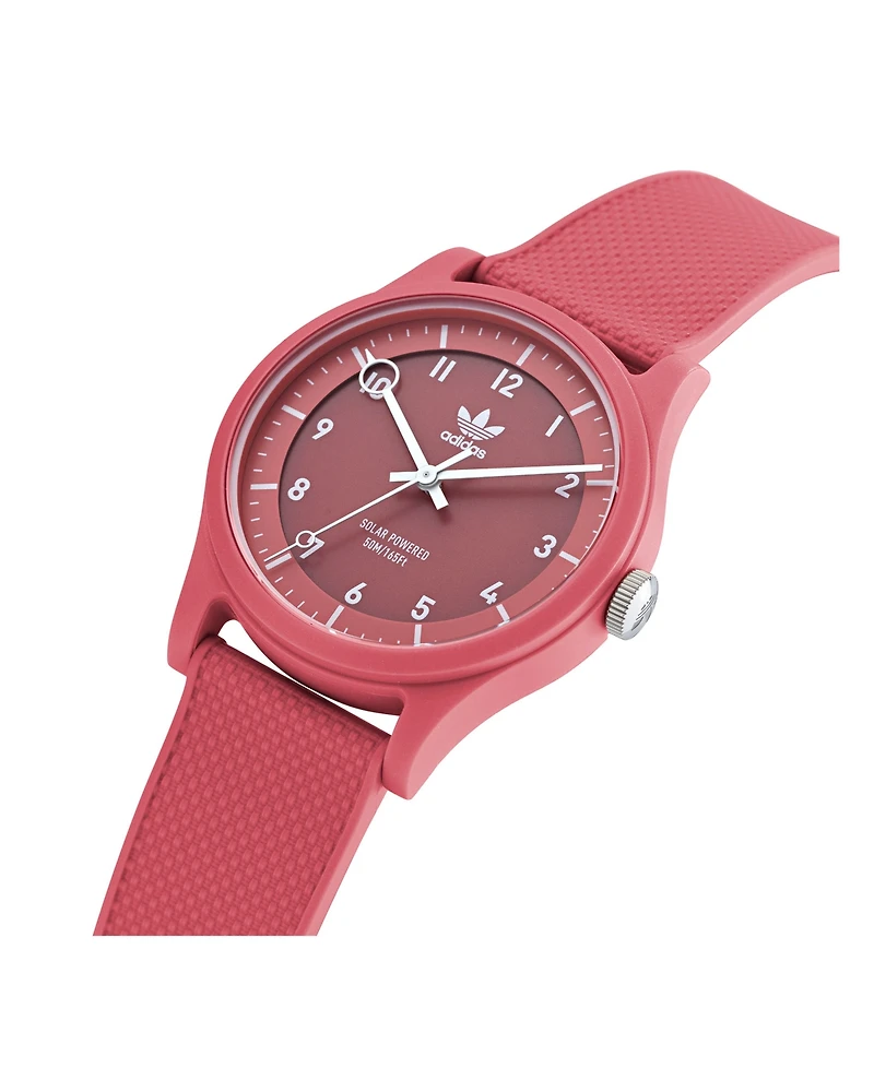 adidas Unisex Solar Project One Pink Resin Strap Watch 39mm