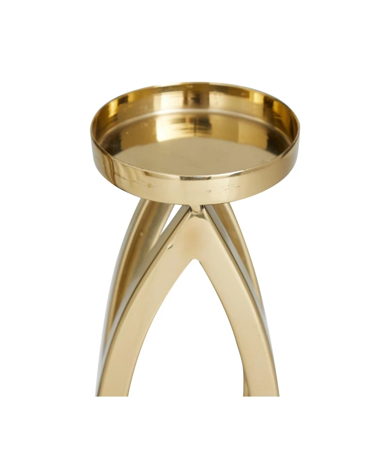 Stainless Steel Candle Holder, Set of 2