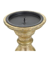 Wood Traditional Candle Holder, Set of 3