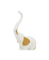 Glam Elephant Sculpture, Set of 2