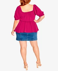 City Chic Women's Quirky Top