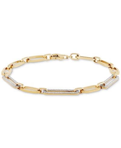 Diamond Link Statement Bracelet (1/2 ct. t.w.) in 14k Gold