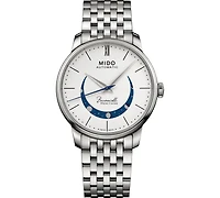 Mido Men's Swiss Automatic Baroncelli Smiling Moon Stainless Steel Bracelet Watch 39mm