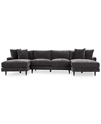 Closeout Mariyah Fabric Sectional Collection Created For Macys