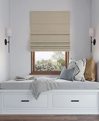 Sun Zero Pryer Textured 100 Blackout Cordless Roman Shade Collection