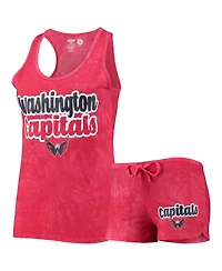 Women's Concepts Sport Red Washington Capitals Billboard Racerback Tank Top and Shorts Set