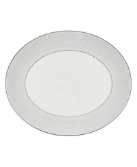 Wedgwood Gio Platinum Oval Serving Platter, 13"