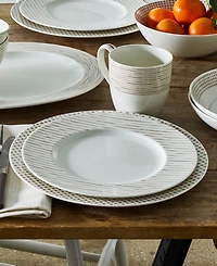 Noritake Hammock Stripes Rim Salad Plates, Set of 4
