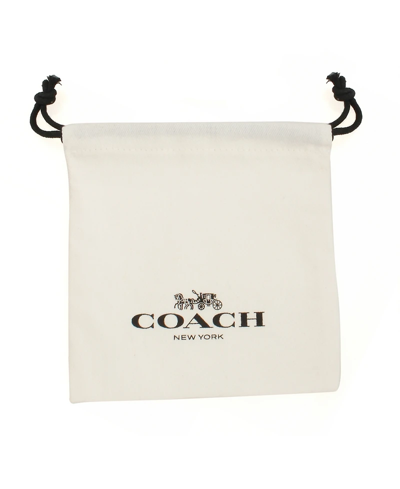 Coach Quilted Padlock Key Necklace