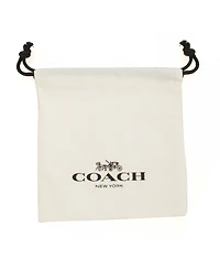 Coach Quilted Padlock Key Necklace