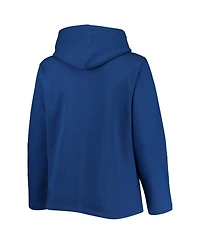 Women's Soft as a Grape Royal New York Mets Plus Size Side Split Pullover Hoodie