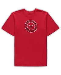 Men's Concepts Sport Red, Black Chicago Bulls Big and Tall T-shirt Shorts Sleep Set