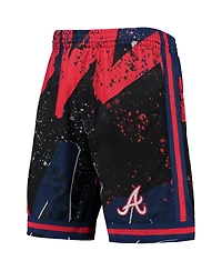 Men's Mitchell & Ness Red Atlanta Braves Hyper Hoops Shorts