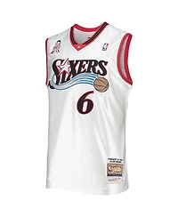 Men's Mitchell & Ness Allen Iverson White Eastern Conference Hardwood Classics 2002 Nba All-Star Game Authentic Jersey
