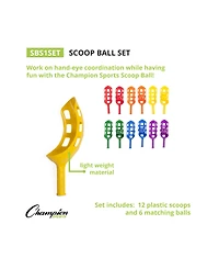 Champion Sports Scoop Ball Set, 18 Pieces