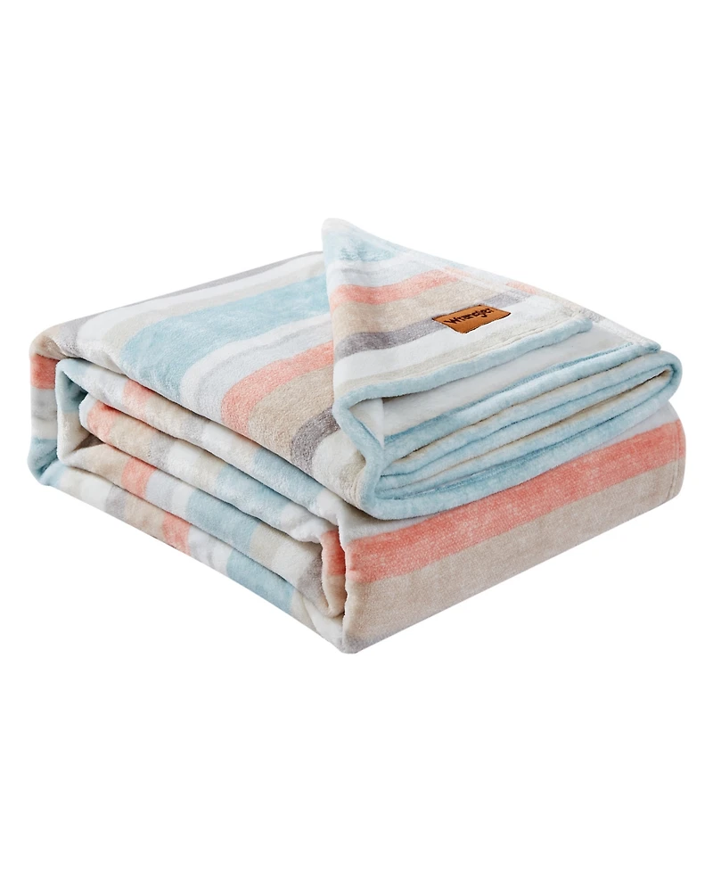 Wrangler Glen Canyon Stripe Ultra Soft Plush Blanket, King