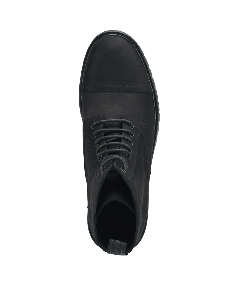 Calvin Klein Men's Lorenzo Lace Up Boots with a Leather Upper