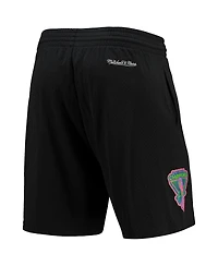 Men's Mitchell & Ness Black Miami Heat Hardwood Classics Color Bomb Energy Shorts