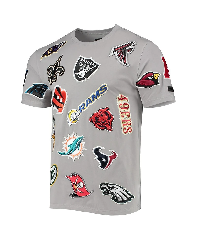 Men's Pro Standard Gray Nfl League Wordmark T-shirt