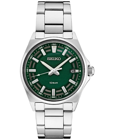 Seiko Men's Analog Essentials Stainless Steel Bracelet Watch 40mm