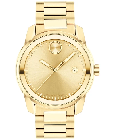 Movado Men's Swiss Bold Verso Gold Ion-Plated Steel Bracelet Watch 42mm