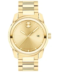 Movado Men's Swiss Bold Verso Gold Ion-Plated Steel Bracelet Watch 42mm