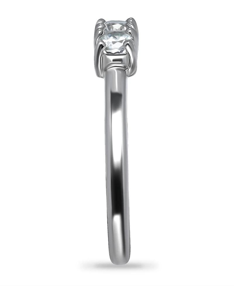Giani Bernini Cubic Zirconia Three Stone Sterling Silver Toe Ring