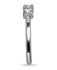 Giani Bernini Cubic Zirconia Three Stone Sterling Silver Toe Ring