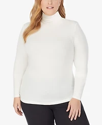 Cuddl Duds Plus Size Softwear with Stretch Turtleneck