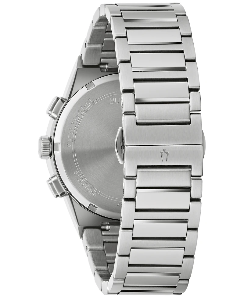 Bulova Men's Chronograph Modern Millennia Stainless Steel Bracelet Watch 41mm