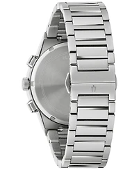 Bulova Men's Chronograph Modern Millennia Stainless Steel Bracelet Watch 41mm