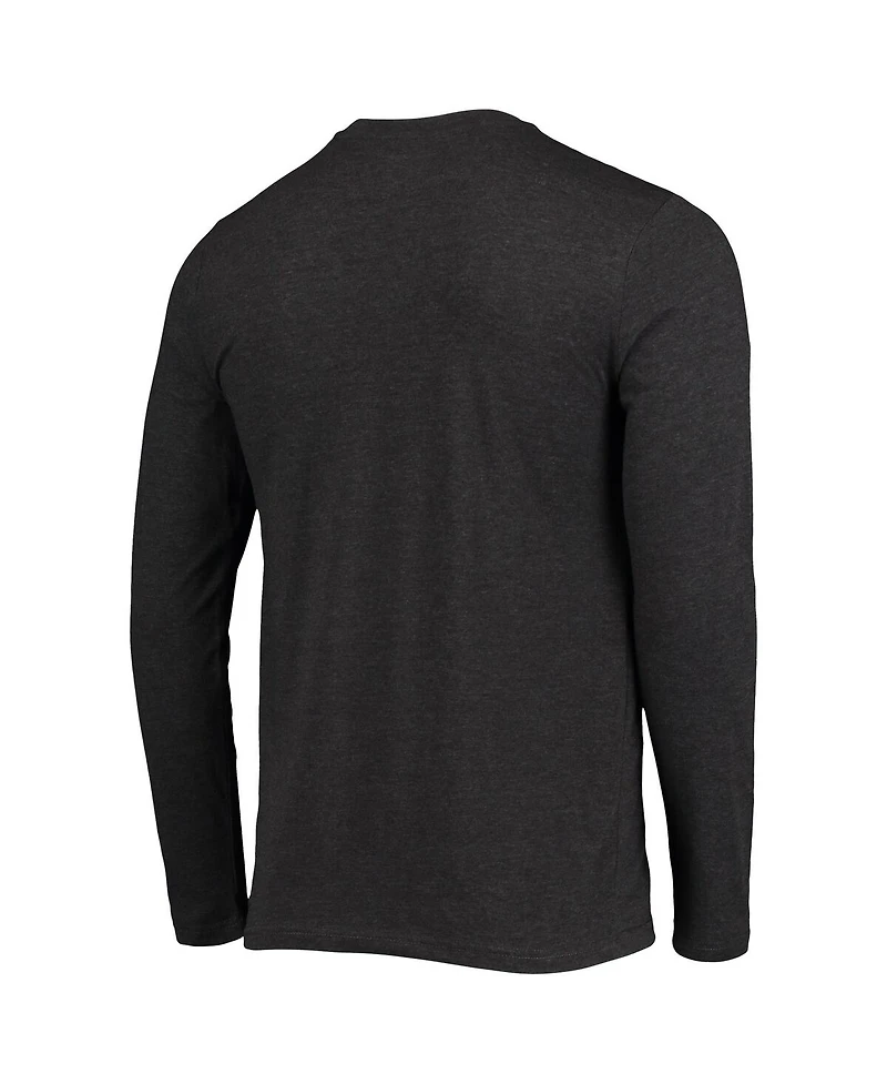 Men's Concepts Sport Navy, Heathered Charcoal Auburn Tigers Meter Long Sleeve T-shirt and Pants Sleep Set