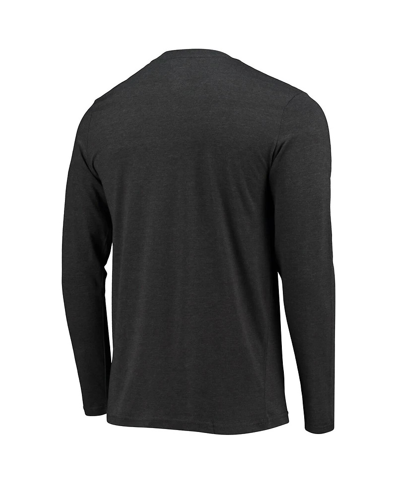Men's Concepts Sport Blue, Heathered Charcoal Seton Hall Pirates Meter Long Sleeve T-shirt and Pants Sleep Set