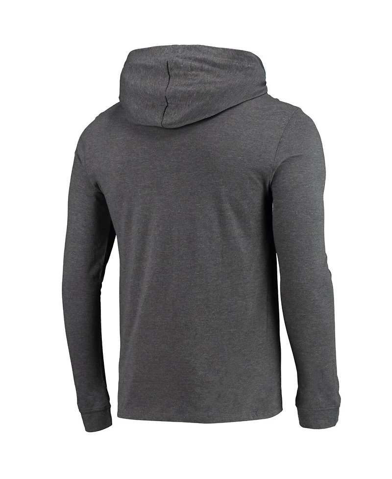 Men's Concepts Sport Heathered Red and Heathered Charcoal Louisville Cardinals Meter Long Sleeve Hoodie T-shirt and Jogger Pants Set
