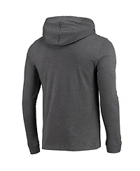 Men's Concepts Sport Heathered Red and Heathered Charcoal Louisville Cardinals Meter Long Sleeve Hoodie T-shirt and Jogger Pants Set