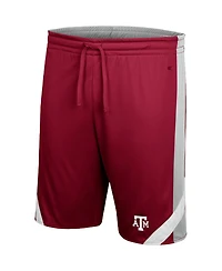 Men's Colosseum Maroon and Gray Texas A&M Aggies Am I Wrong Reversible Shorts
