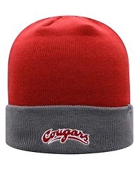 Men's Top of the World Crimson, Gray Washington State Cougars Core 2-Tone Cuffed Knit Hat