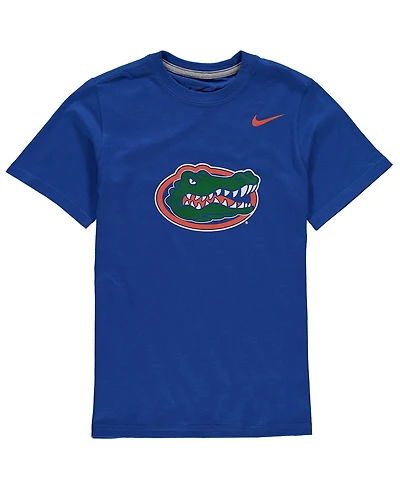 Big Boys Nike Royal Florida Gators Cotton Logo T-shirt