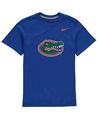 Big Boys Nike Royal Florida Gators Cotton Logo T-shirt