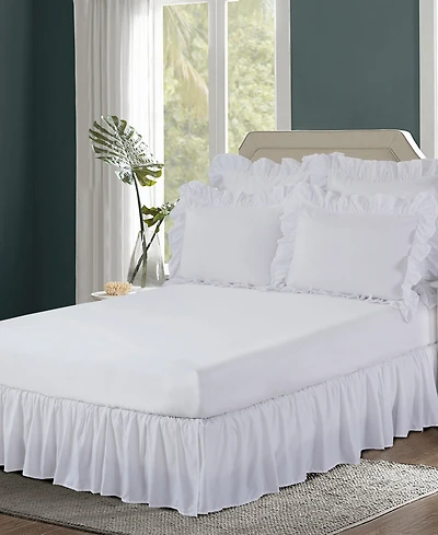 Bed Maker's Magic Skirt Ruffled Bed Skirt, Queen