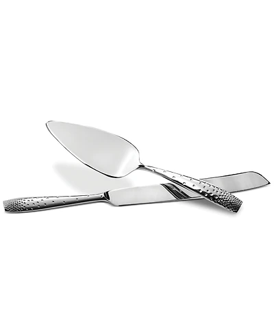 Nambe Dazzle Cake Knife and Server Set