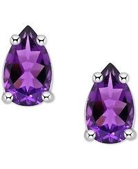 Amethyst Pear Stud Earrings (3/8 ct. t.w.) 14k Gold