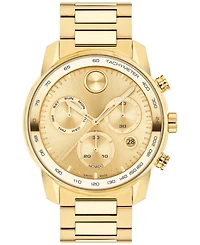 Movado Men's Bold Verso Yellow Ionic Gold-Tone Plated Steel Bracelet Watch 44mm