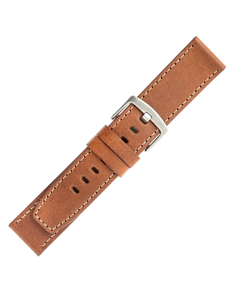 WITHit Brown Leather Band and Black Nylon Band 2-Pack designed for Fitbit Versa, Versa 2 and Versa Lite