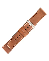 WITHit Brown Leather Band and Black Nylon Band 2-Pack designed for Fitbit Versa, Versa 2 and Versa Lite