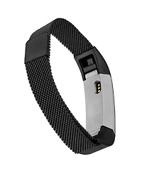 WITHit Black Stainless Steel Mesh Band designed for Fitbit Alta and Fitbit Alta Hr