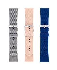 WITHit Silicone Woven Band 3-Pack designed for Fitbit Versa 3 & 4 and Sense & Sense 2