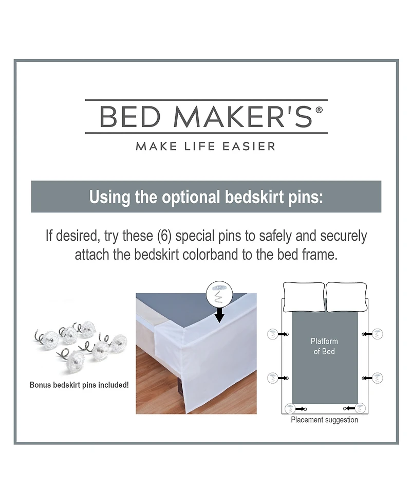 Bed Maker's Magic Skirt Tailored Skirt, California King